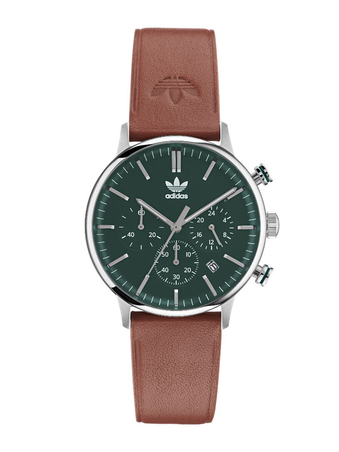 

ADIDAS Originals Unisex Leather Straps Analogue Watch AOSY22531, Green