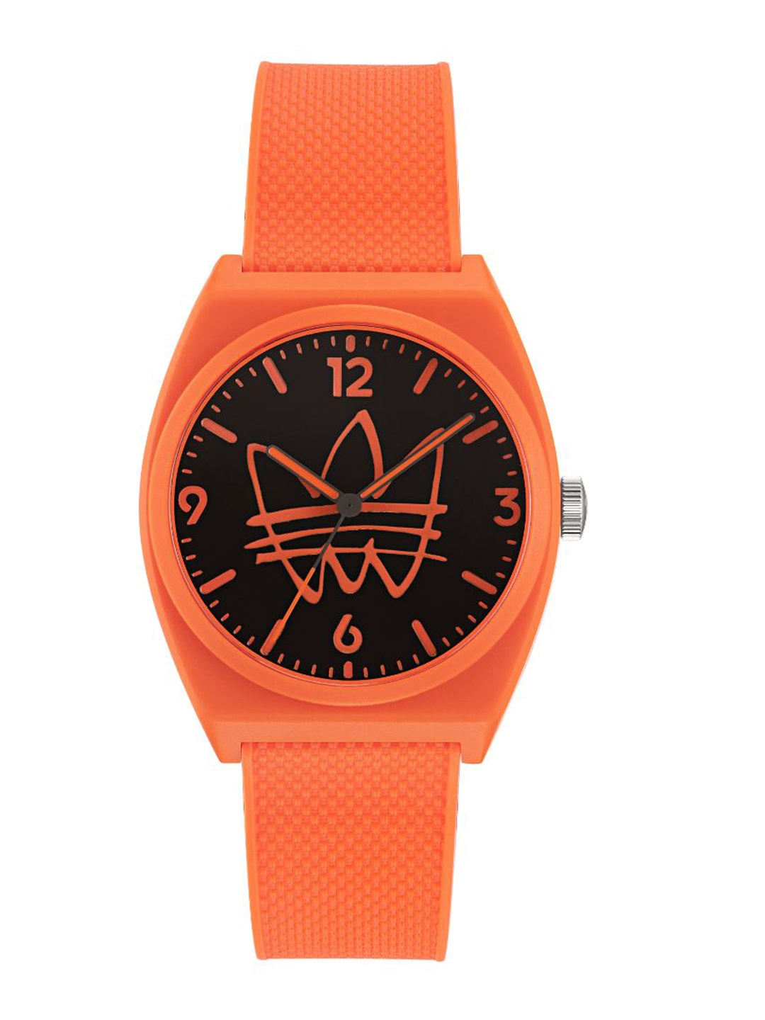 

ADIDAS Originals Unisex Printed Dial & Silicon Straps Analogue Watch AOST22562, Black