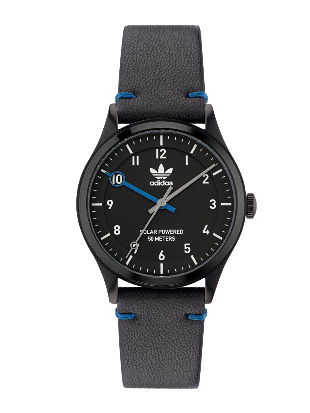 

ADIDAS Originals Unisex Printed Dial & Leather Straps Analogue Watch AOST23046, Black