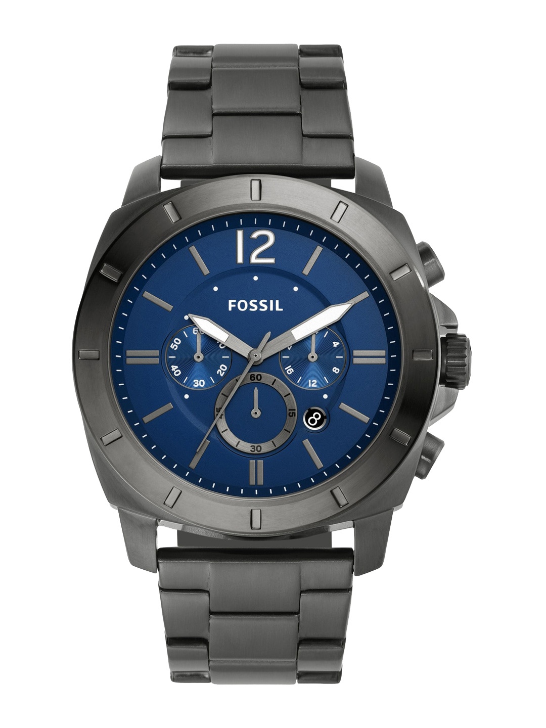 

Fossil Men Stainless Steel Bracelet Style Straps Analogue Watch BQ2758, Grey