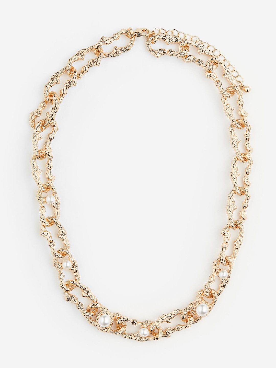 

H&M Bead-Detail Necklace, Gold