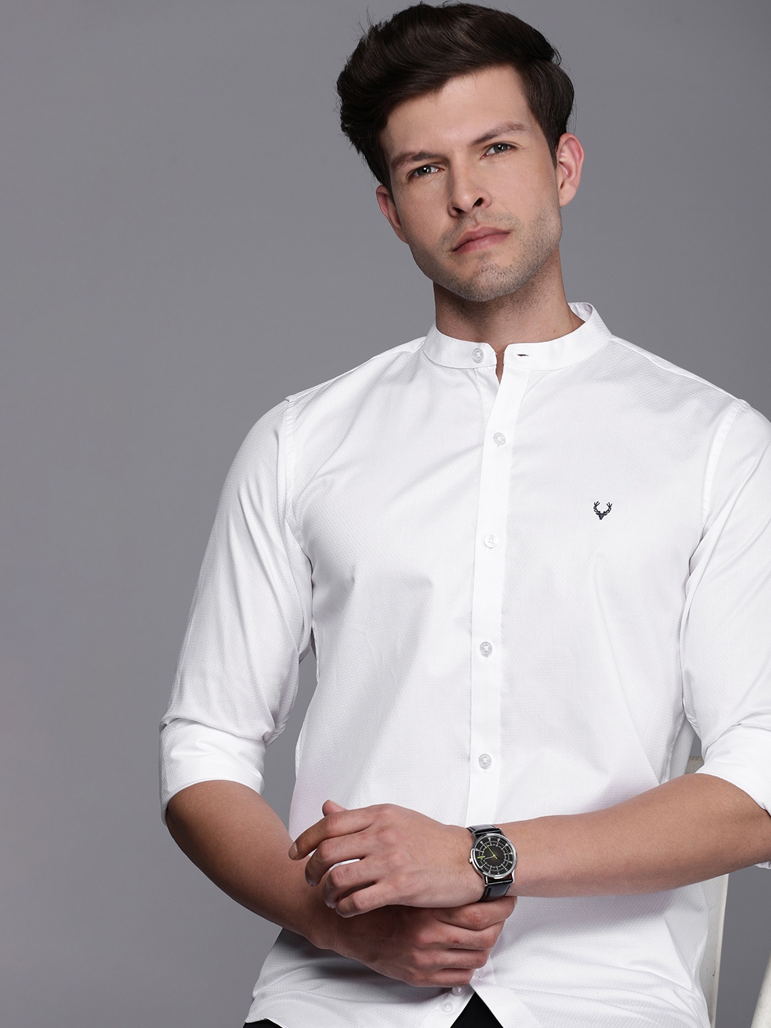 

Allen Solly Modern Fit Pure Cotton Casual Shirt, White