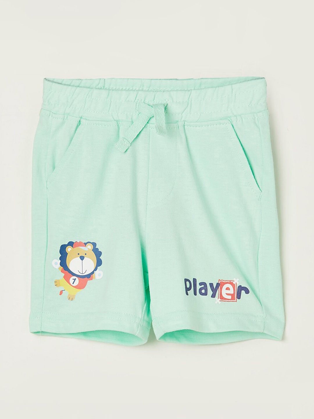

Juniors by Lifestyle Boys Mid-Rise Pure Cotton Shorts, Green