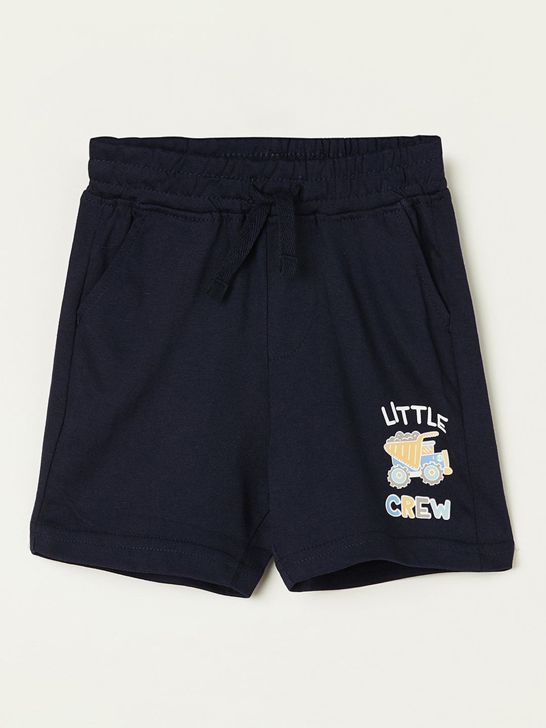 

Juniors by Lifestyle Boys Mid-Rise Pure Cotton Regular Shorts, Navy blue
