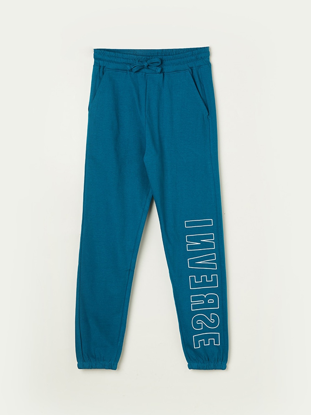 

Fame Forever by Lifestyle Boys Regular Fit Cotton Track Pants, Teal