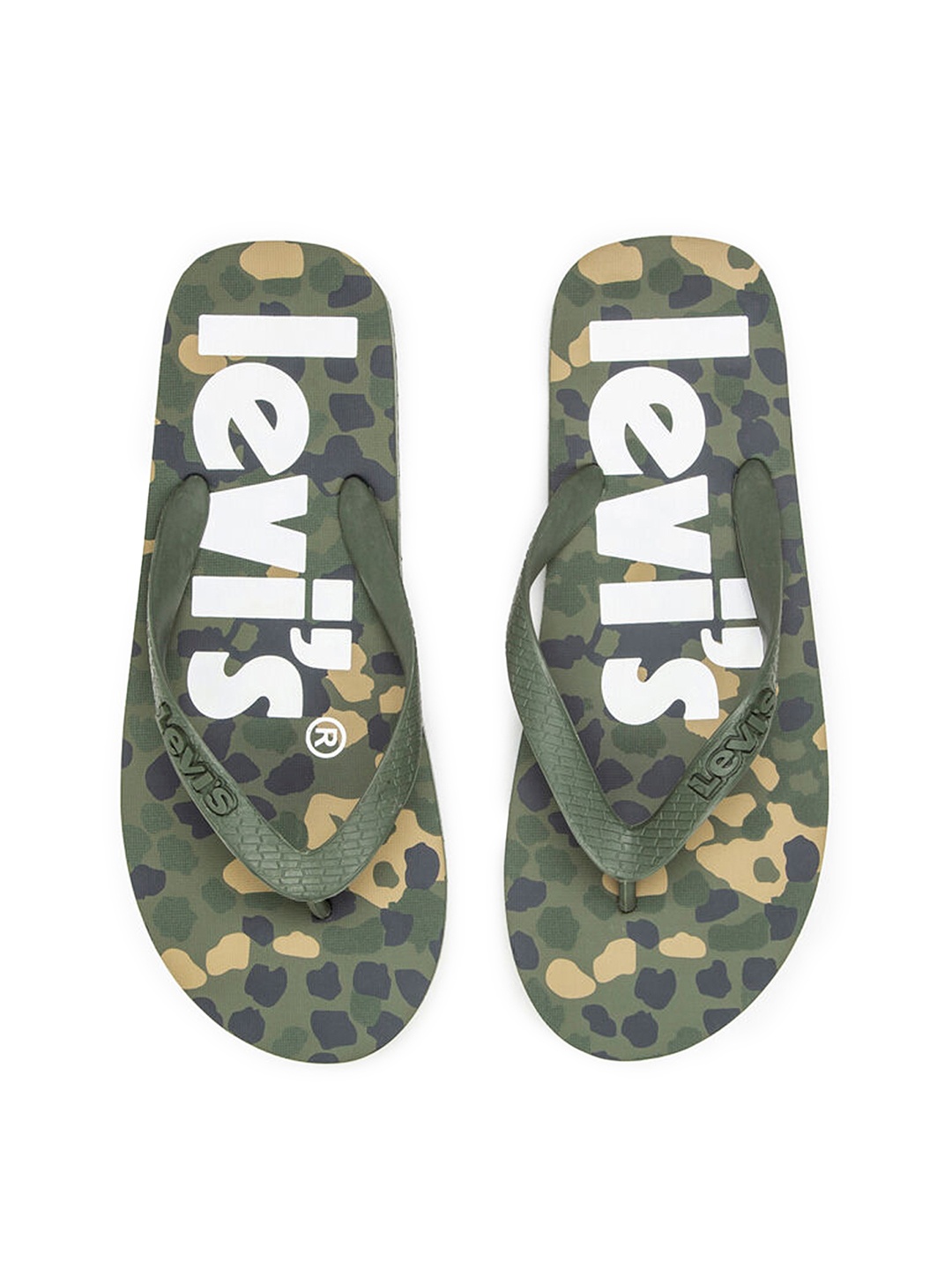 

Levis Men Printed Thong Flip-Flops, Green