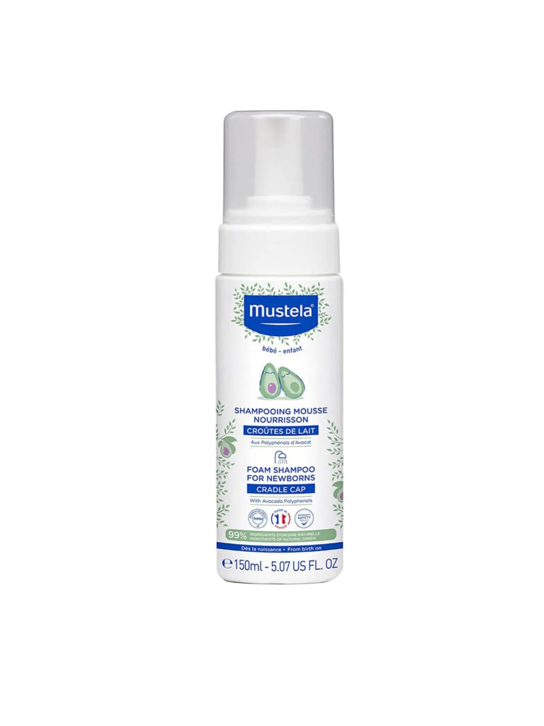 

Mustela Babe - Enfant Cradle Cap Foam Shampoo For Newborns - 150ml, White