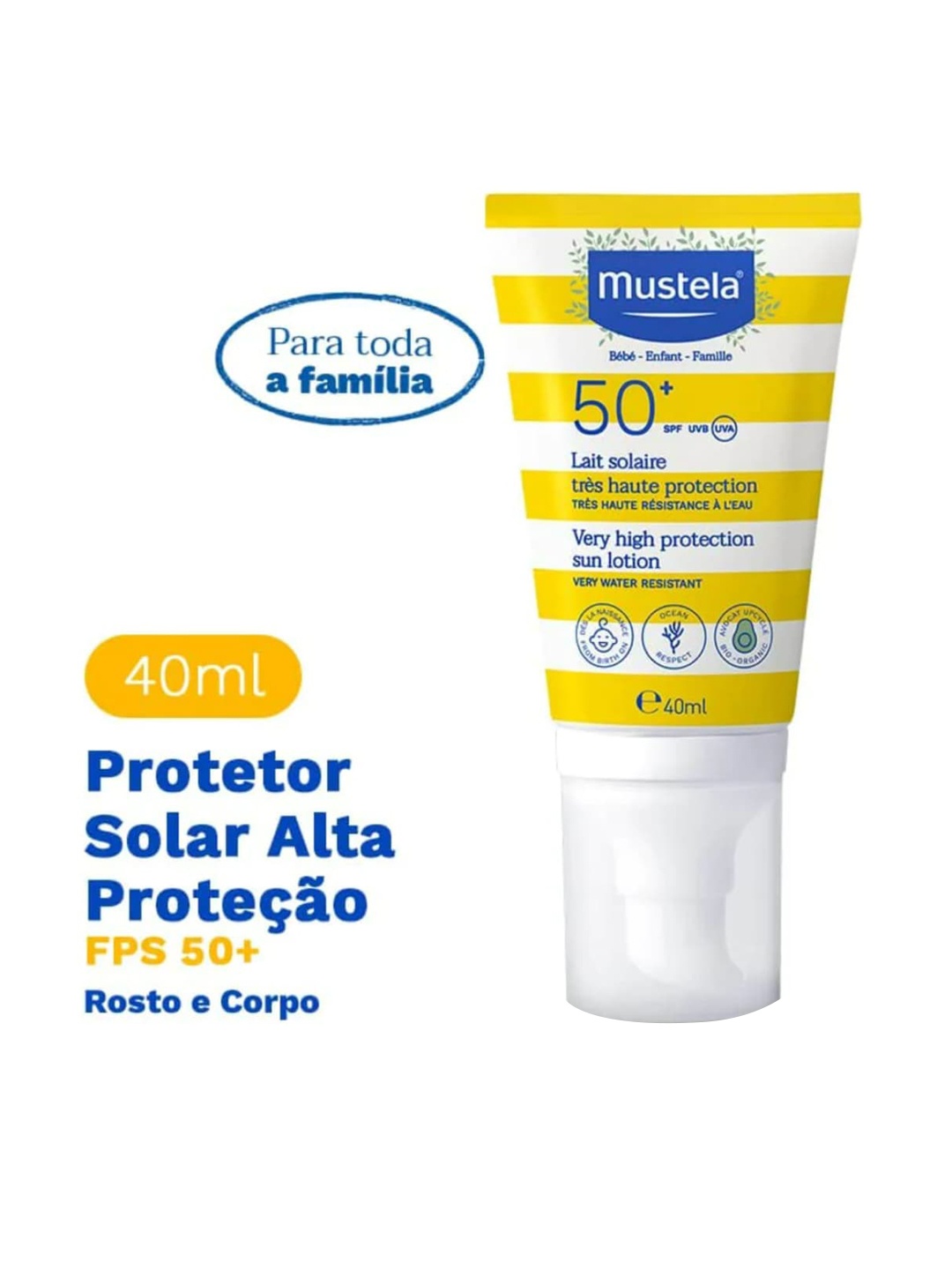 

Mustela Babe - Enfant - Famille Sun lotion SPF 50+ - 40ml, White