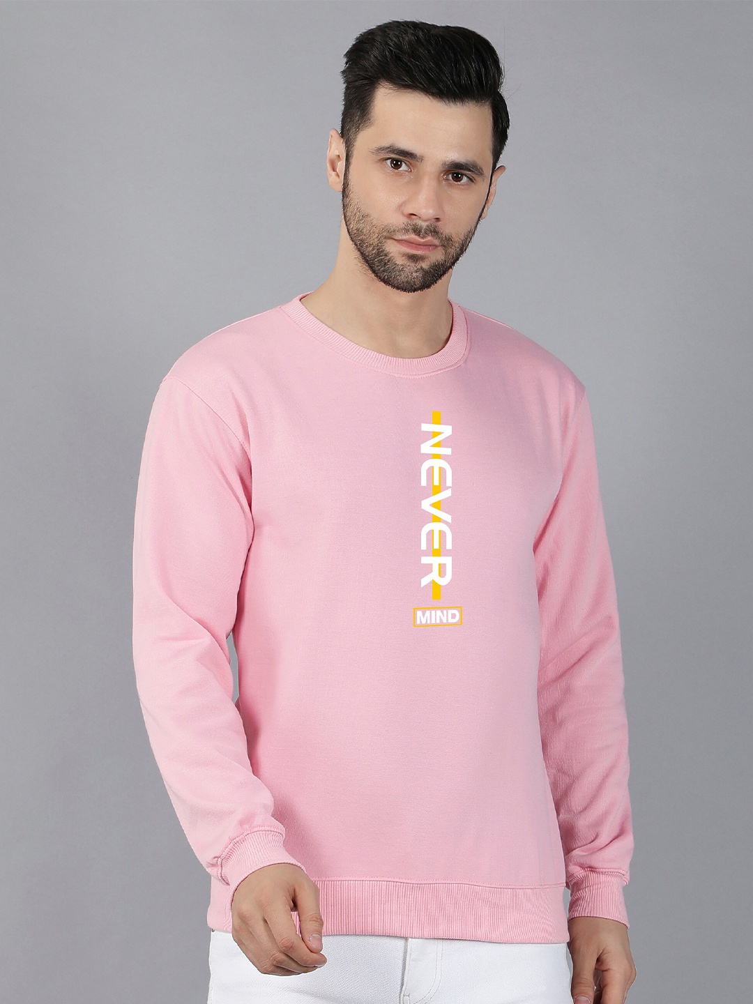 

Fashion And Youth Typography Printed Sweatshirt, Pink