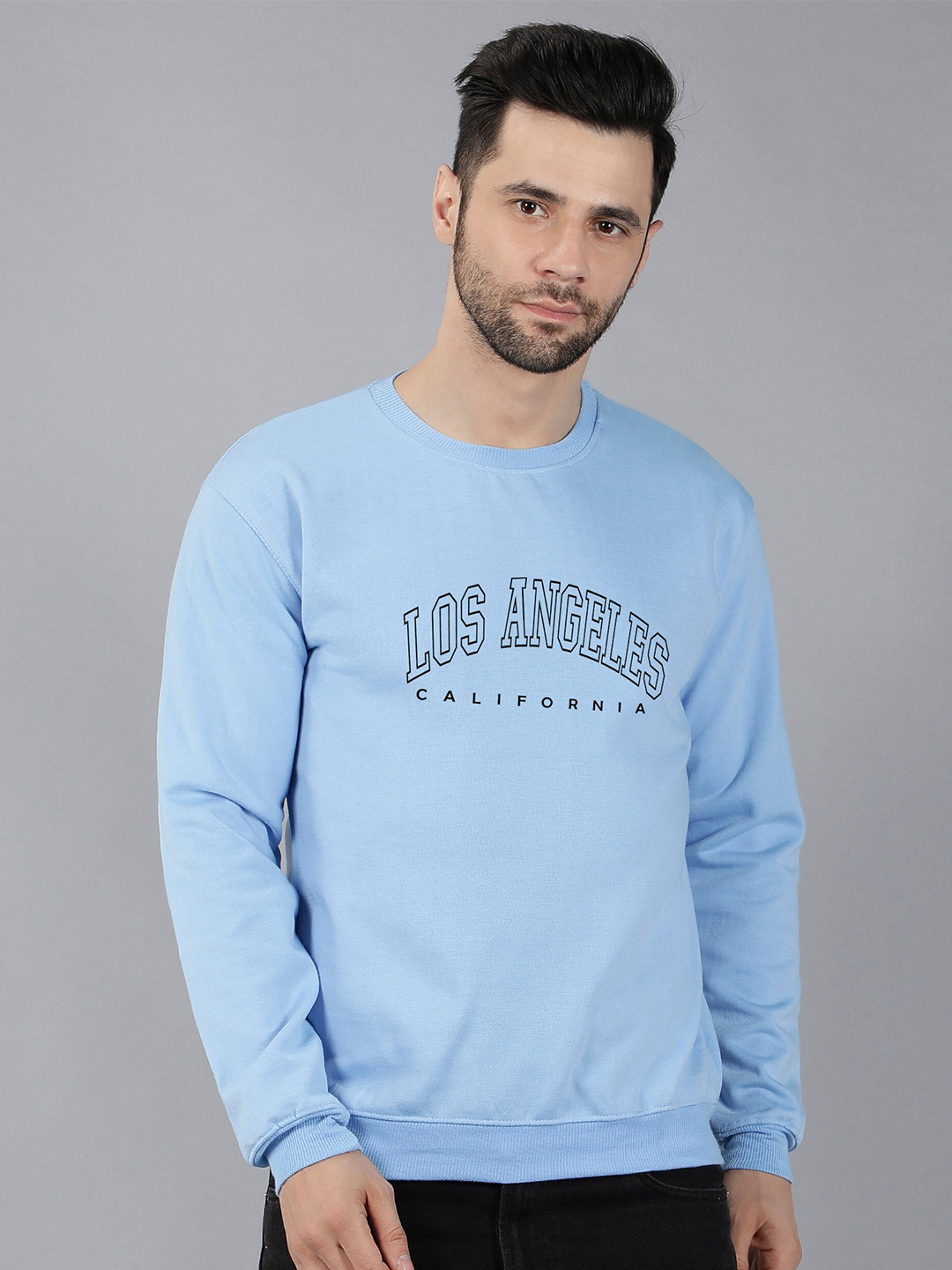 

Fashion And Youth Typography Printed Fleece Sweatshirt, Blue
