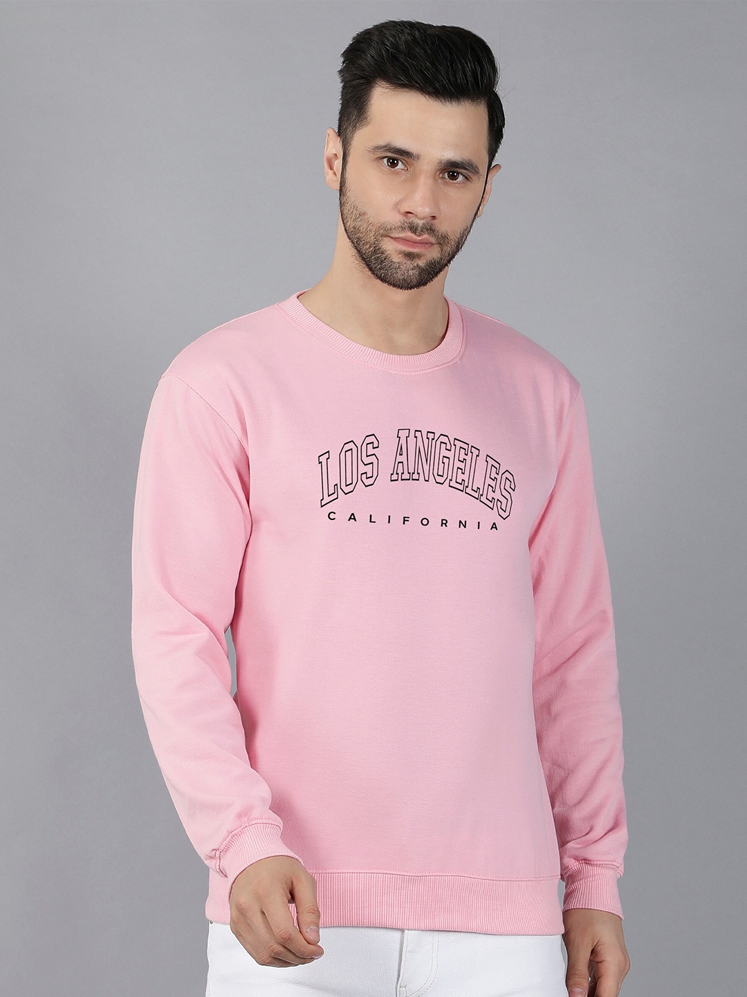 

Fashion And Youth Typography Printed Fleece Sweatshirt, Pink
