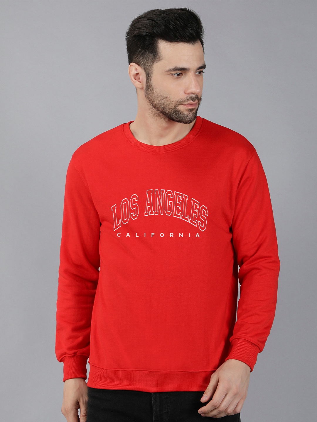 

Fashion And Youth Typography Printed Sweatshirt, Red