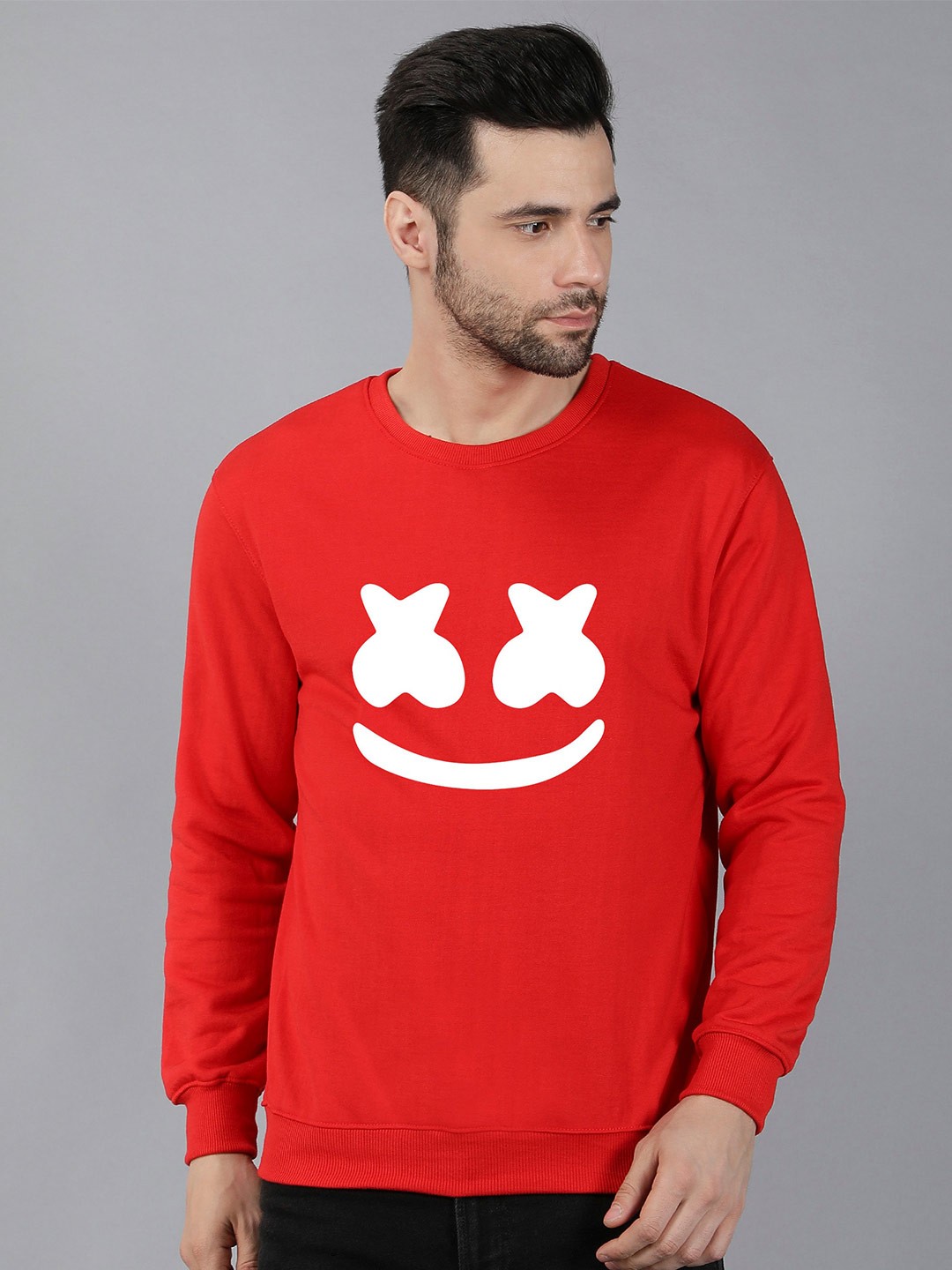 

Fashion And Youth Marshmellow Design Printed Sweatshirt, Red