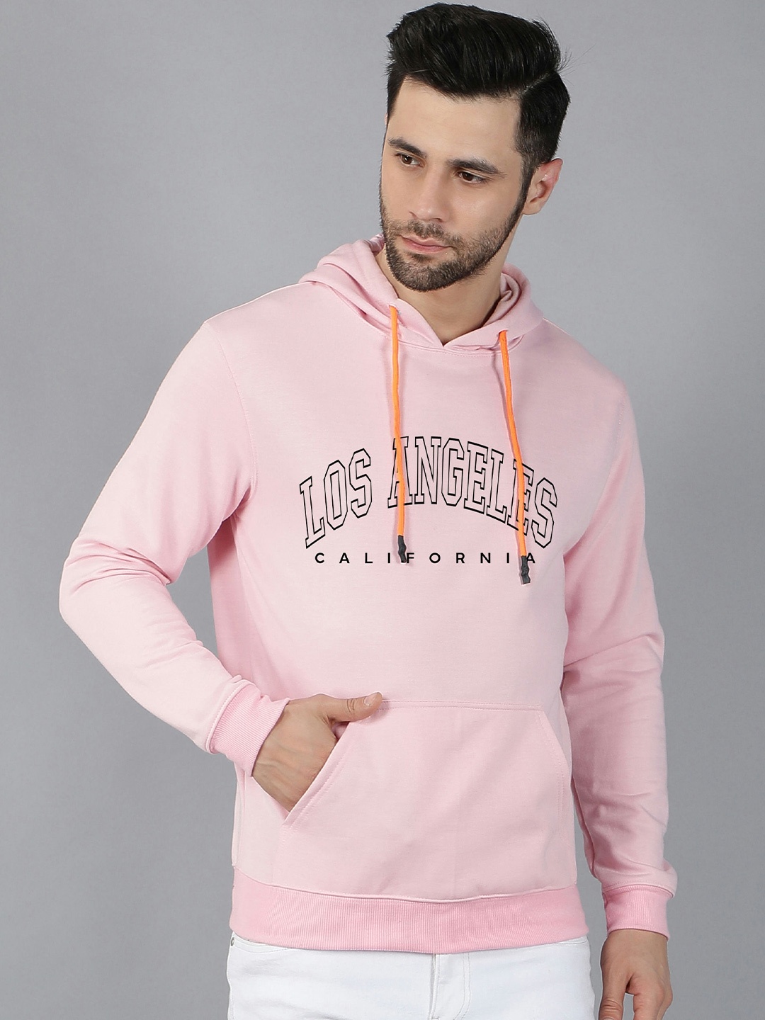 

Fashion And Youth Typography Printed Hooded Sweatshirt, Pink