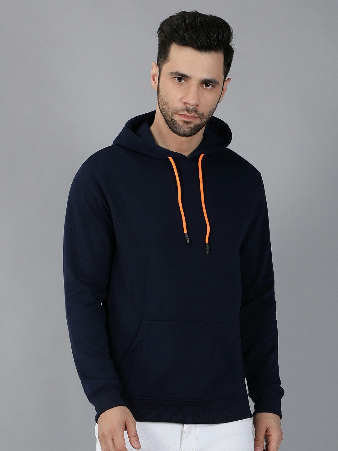 

Fashion And Youth Hooded Pullover Sweatshirt, Navy blue