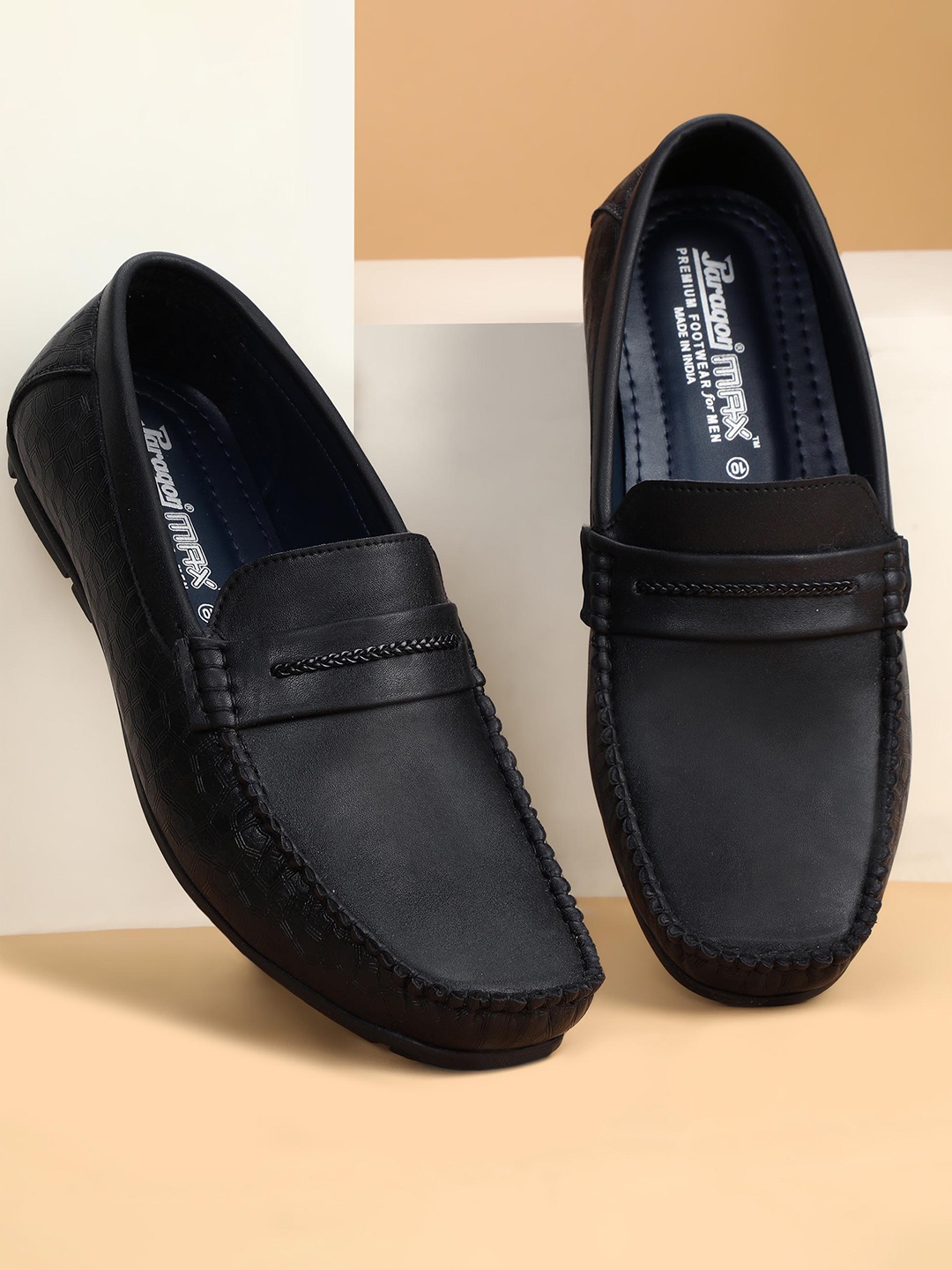 

Paragon Men Anti Skid Sole Formal Penny Loafers, Black