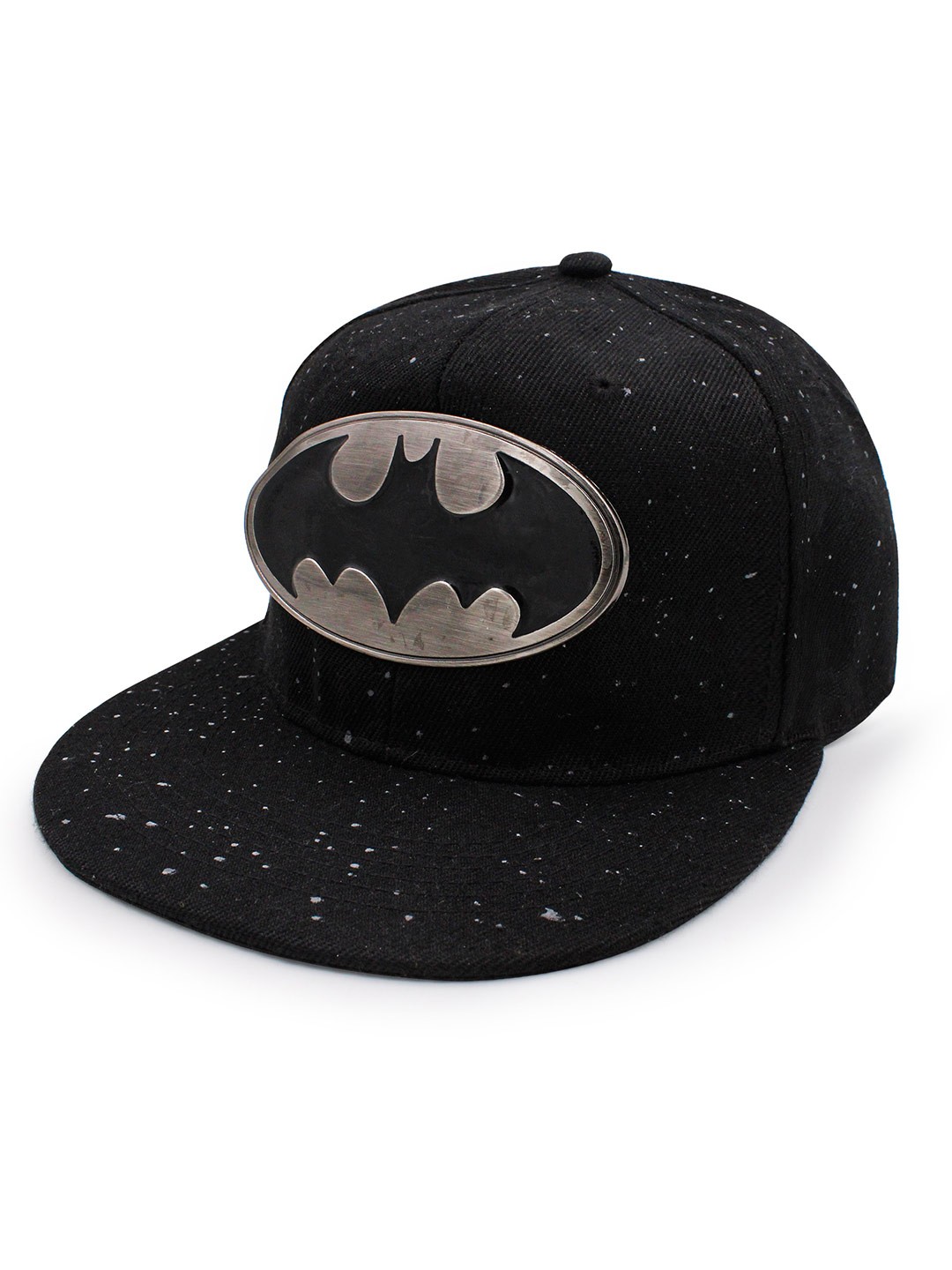 

JENNA Unisex Self Design Adjustable Flat Cap, Black