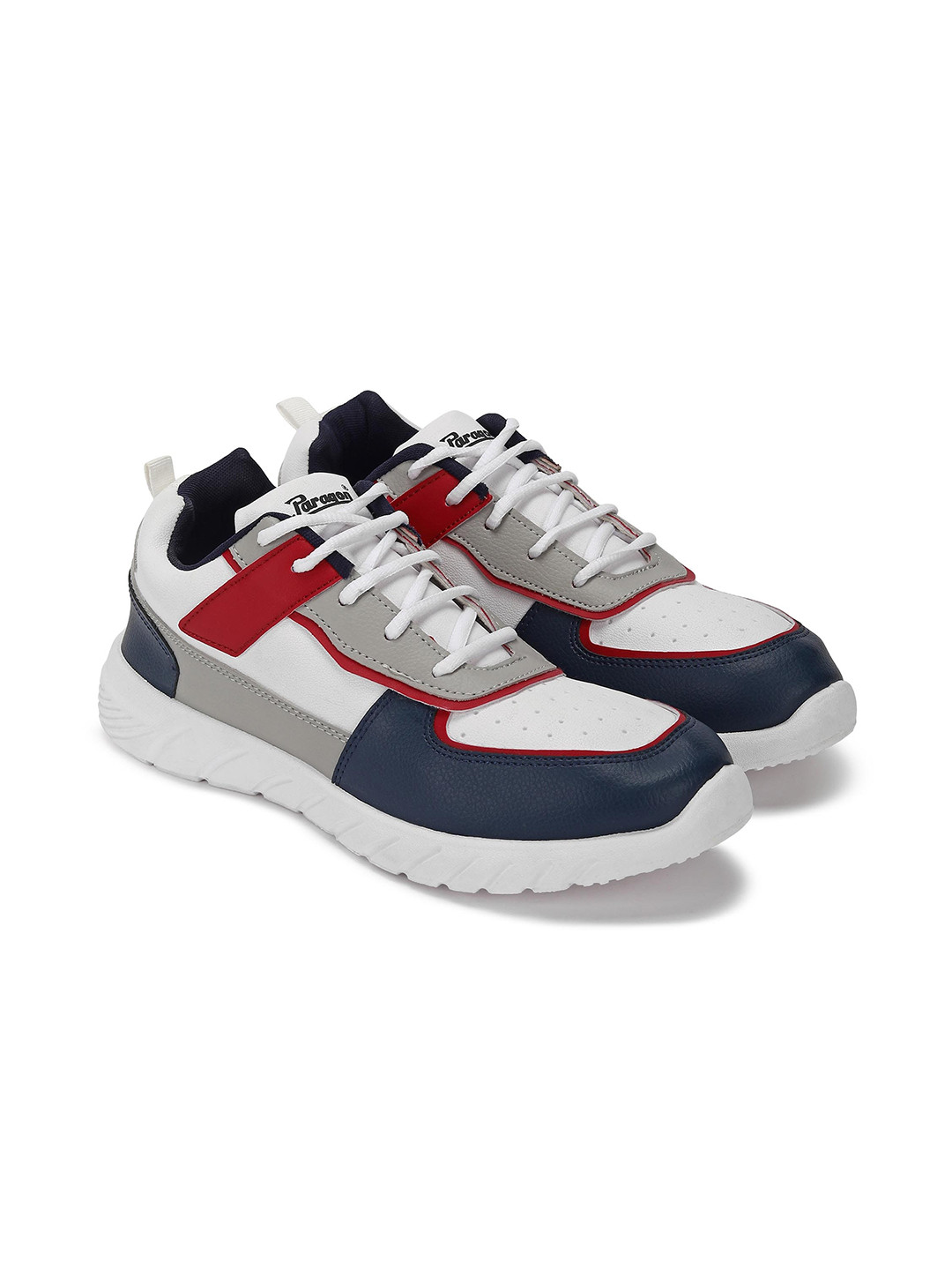 

Paragon Men Colourblocked Comfort Insole Sneakers, White
