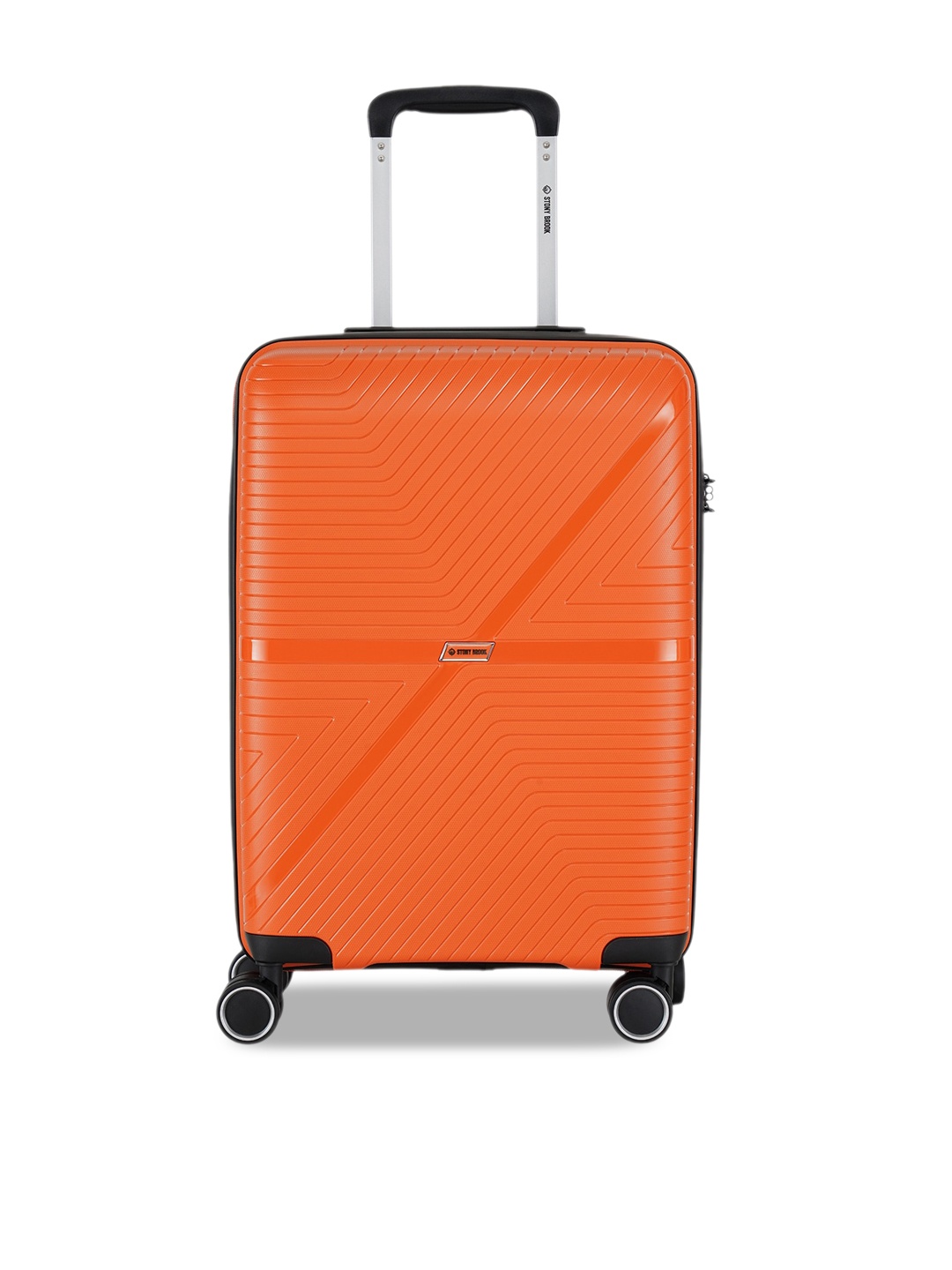 

Stony Brook by Nasher Miles Axis Textured Hard-Sided Large Trolley Suitcase-40L, Orange