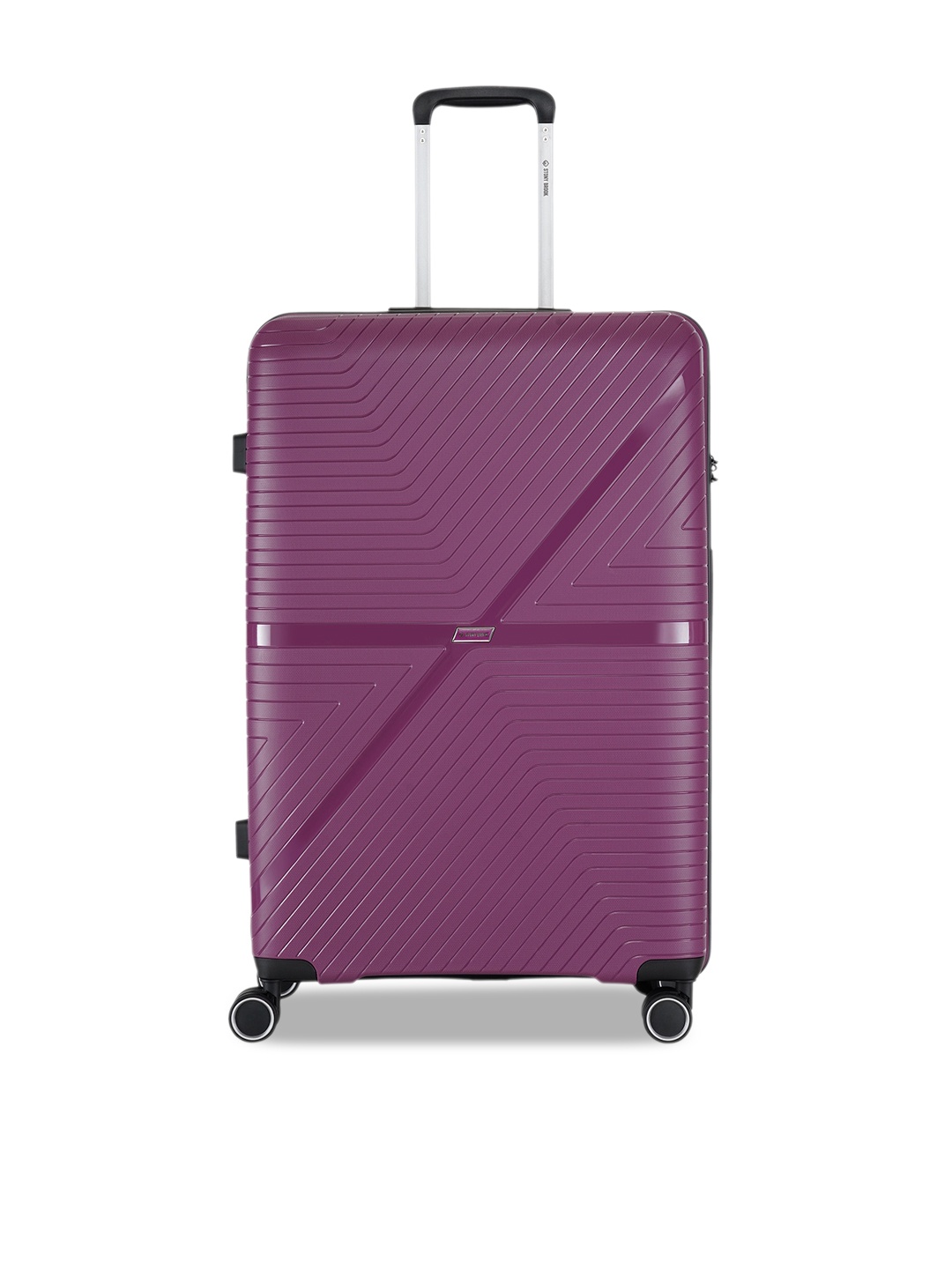 

Stony Brook by Nasher Miles Axis Hard-Sided Large Trolley SuitcasE- 105L, Purple