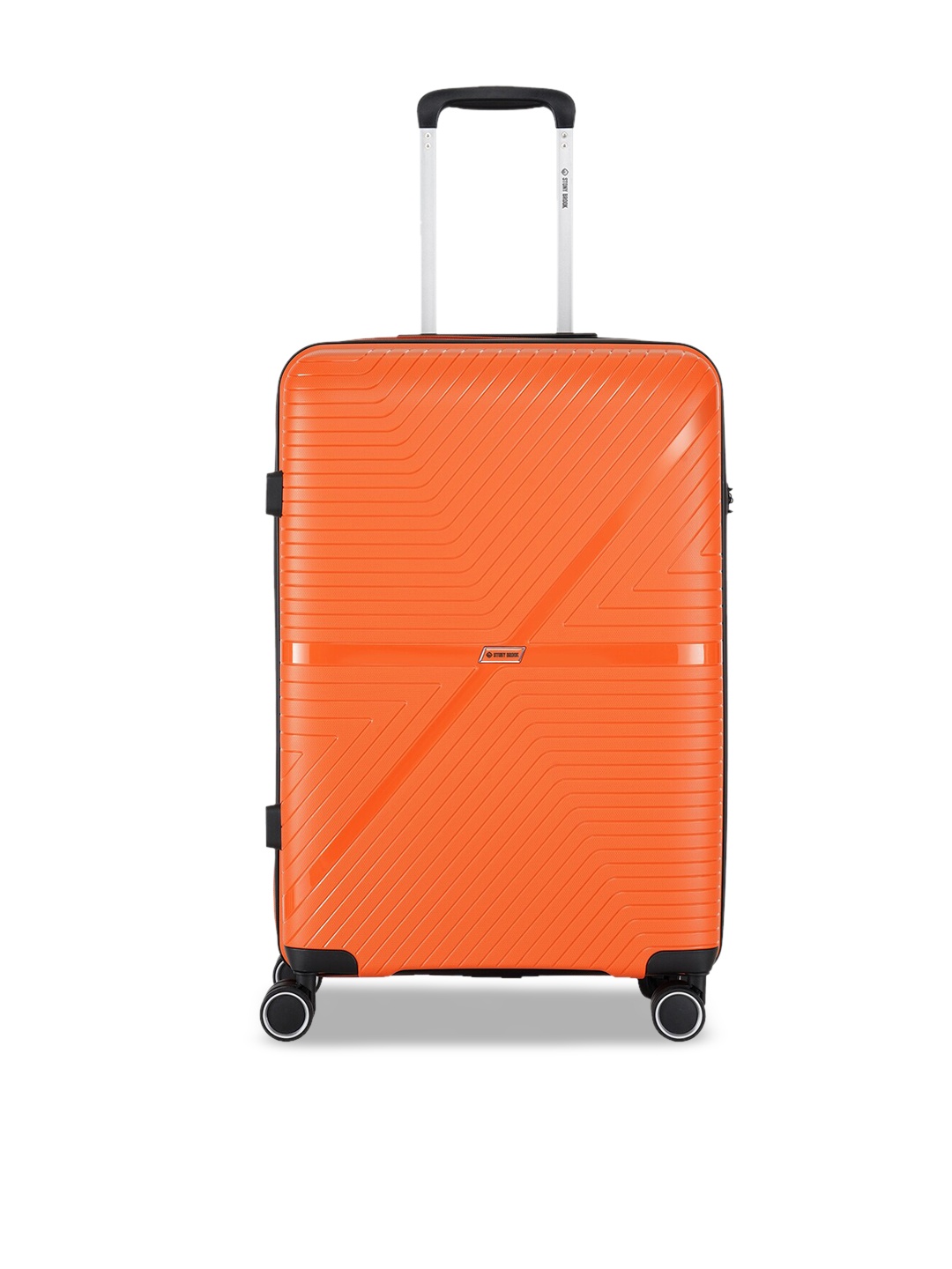 

Stony Brook by Nasher Miles Axis Textured Hard-Sided Medium Trolley Suitcase - 69 L, Orange