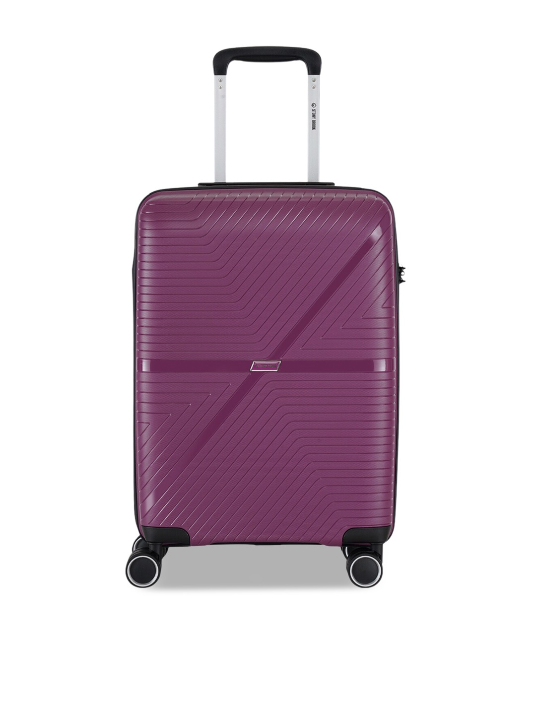 

Stony Brook by Nasher Miles Axis Textured Hard-Sided Cabin Trolley Suitcase - 40 L, Purple