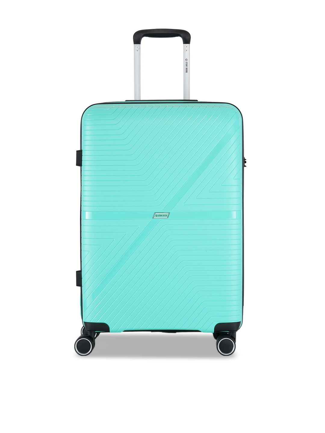 

Stony Brook by Nasher Miles Axis Textured Hard-Sided Medium Trolley Suitcase, Blue