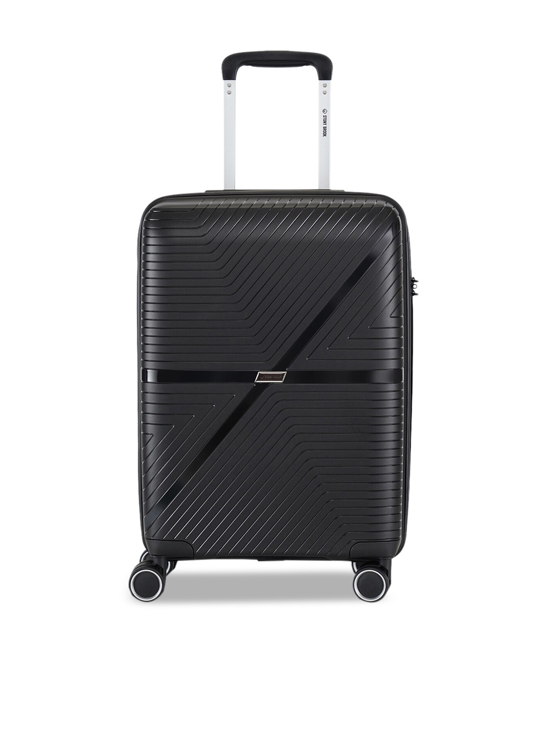 

Stony Brook by Nasher Miles Axis Textured Hard-Sided Cabin Trolley Suitcase-40L, Black