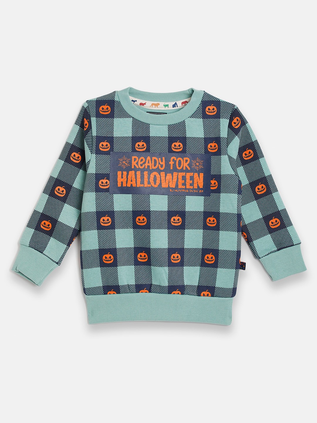 

Ben & Joe Boys Checked Long Sleeve Pullover Sweatshirt, Green