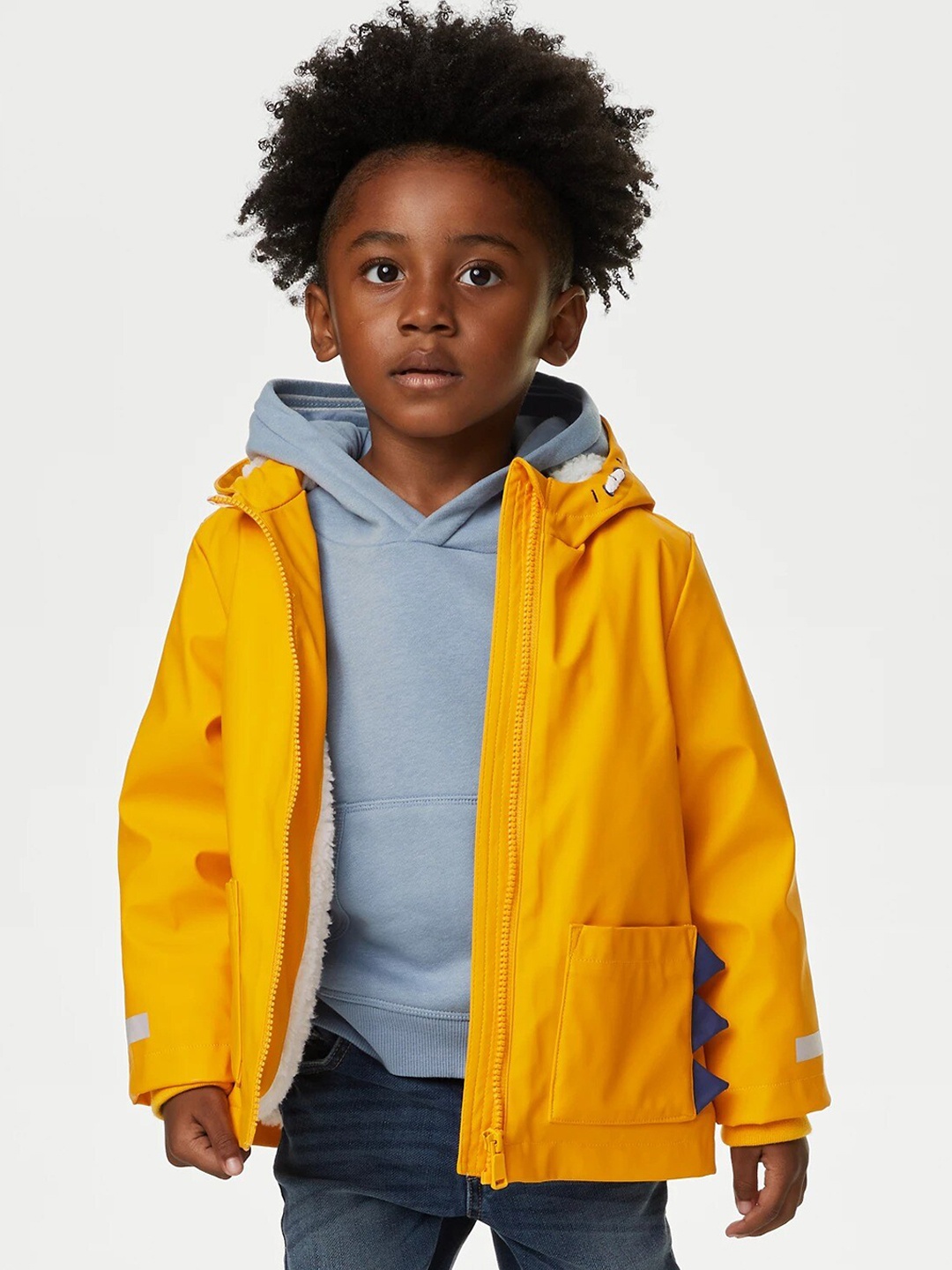 

Marks & Spencer Boys Longline Parka Jacket, Yellow