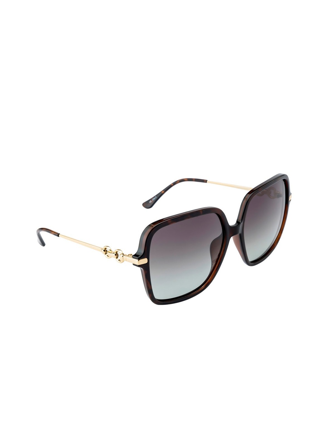 

OPIUM Women Square Sunglasses With Polarised and UV Protected Lens OP-10126-C02, Green