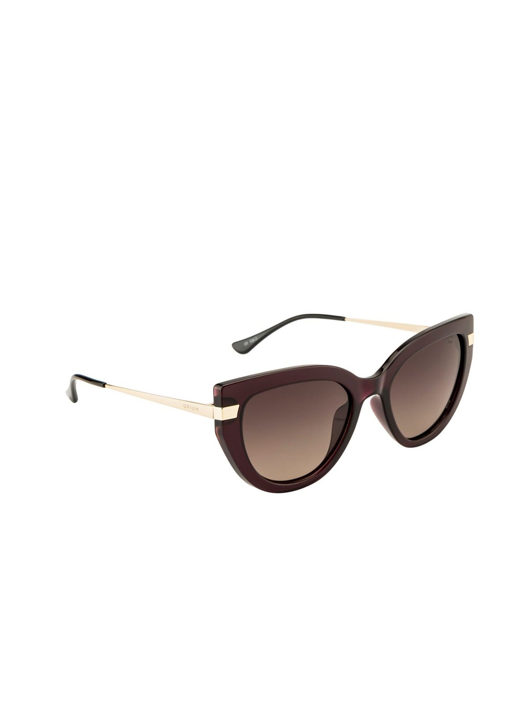 

OPIUM Women Oval Sunglasses & Polarised and UV Protected Lens- OP-10125-C02, Brown