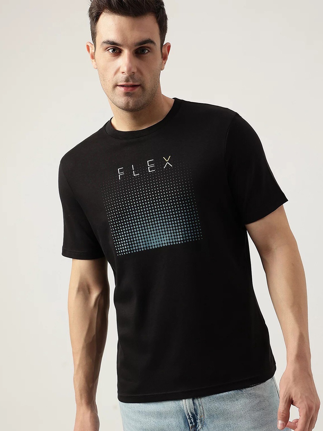 

Marks & Spencer Typography Printed Pure Cotton T-shirt, Black