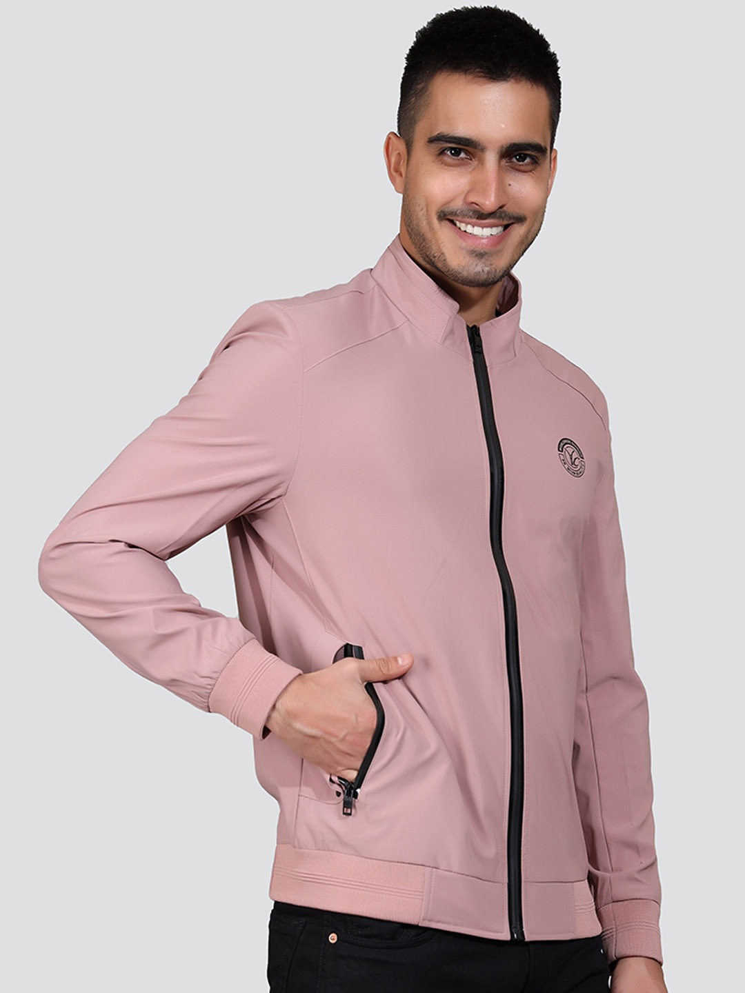 

YOUNG CLUB CLASSIC Lightweight Bomber Jacket, Pink