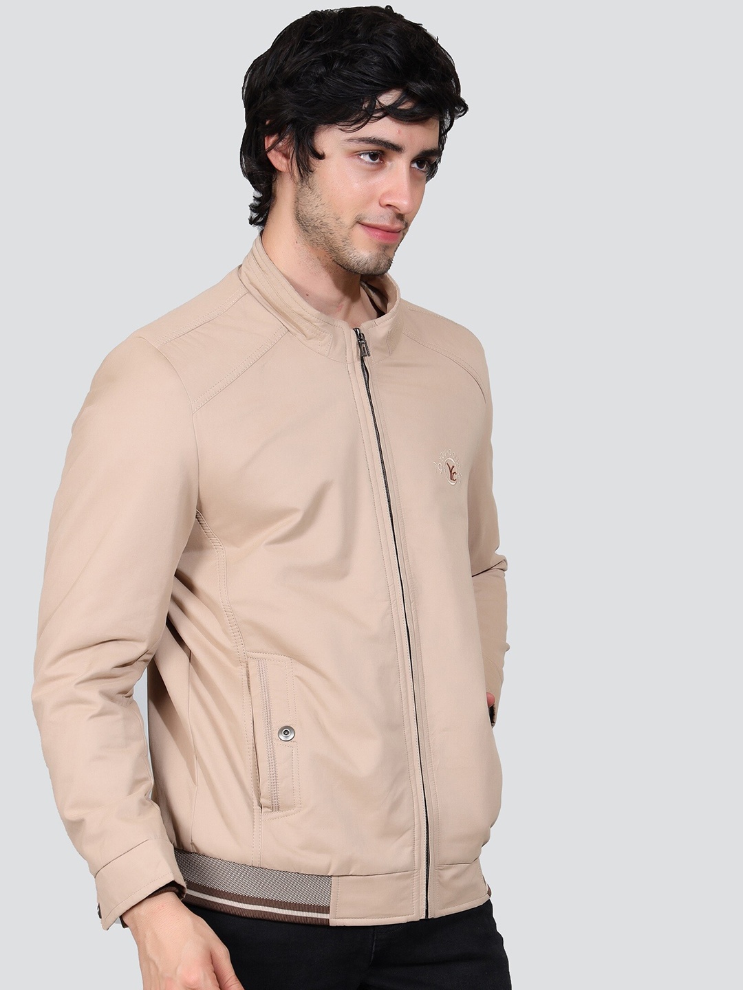 

YOUNG CLUB CLASSIC Lightweight Cotton Bomber Jacket, Cream