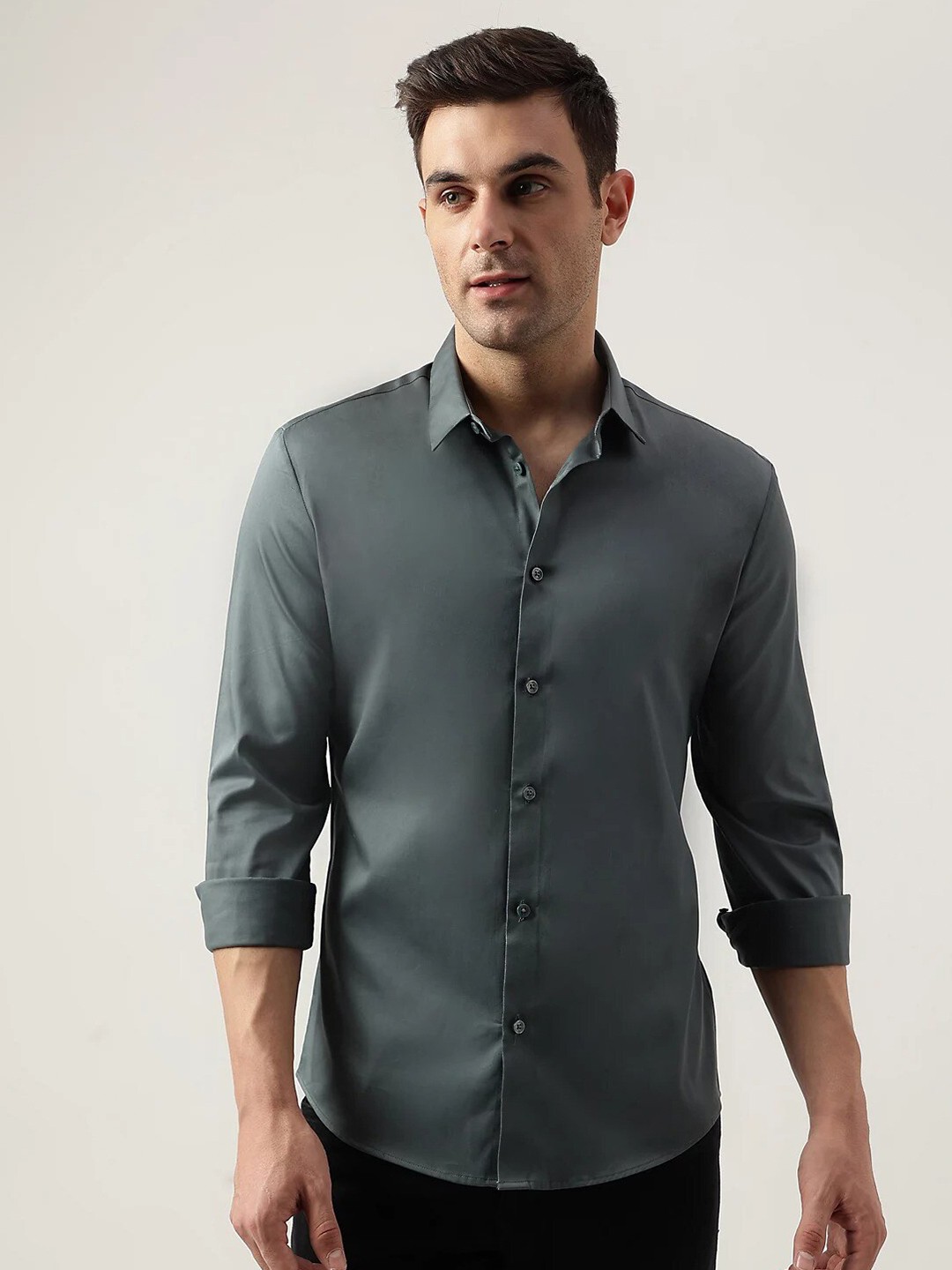 

Marks & Spencer Cotton Casual Shirt, Grey