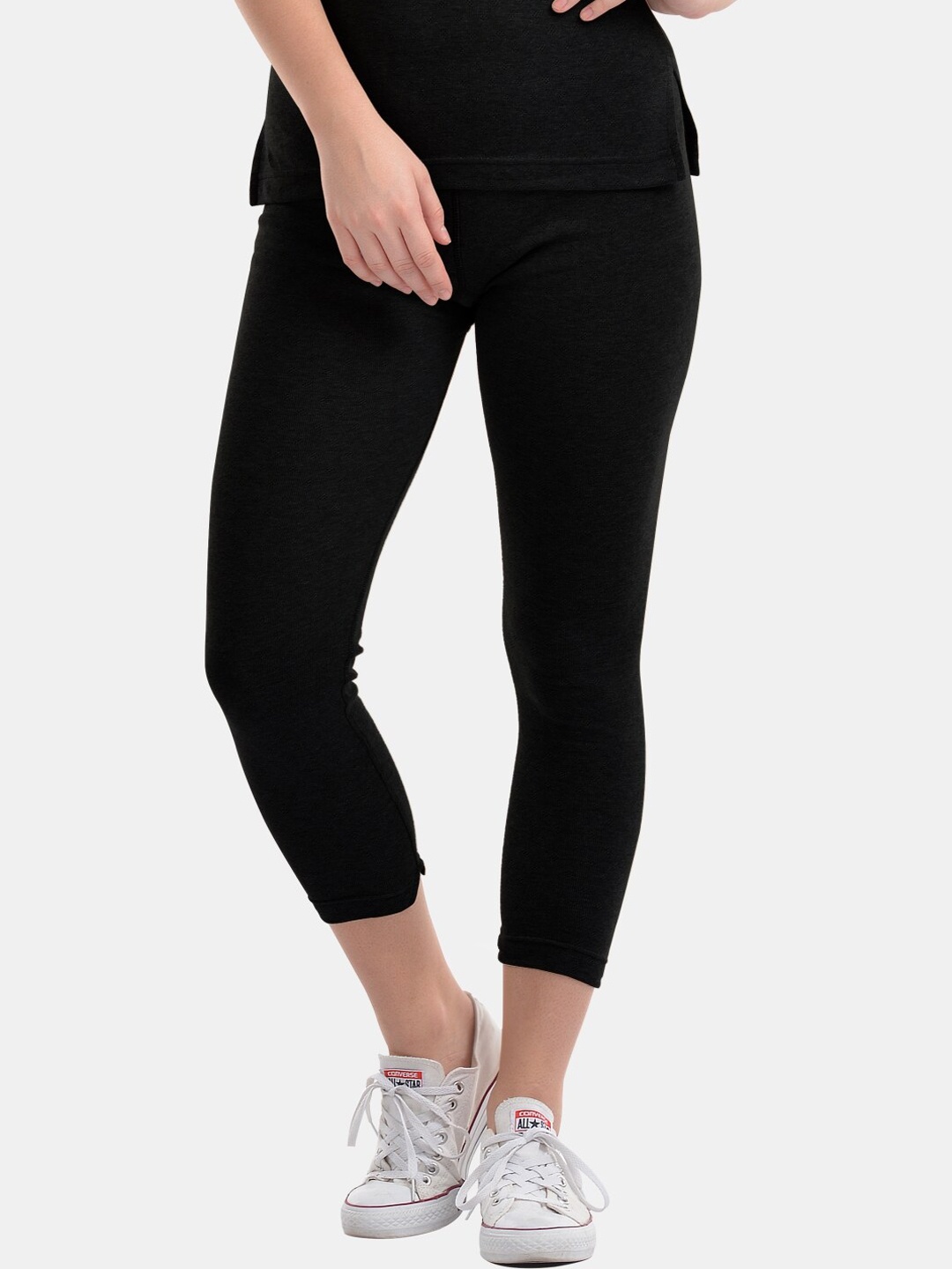 

Lovable Sport Women Three-fourth Length Thermal Tights, Black