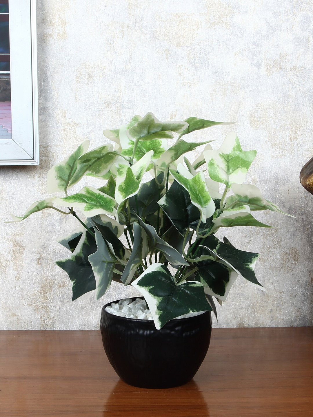 

FOLIYAJ Green & Black Faux Ivy Plant With Pot