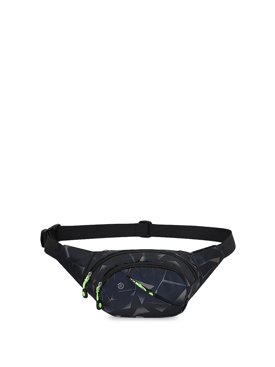 Diva Dale Printed Water Resistant Waist Pouch, Navy blue