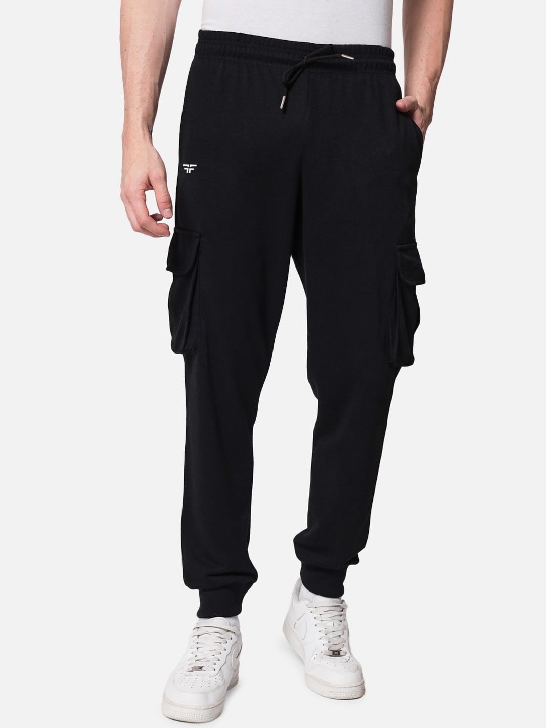 

FFLIRTYGO Men Slim-fit Anti Odour Cotton Joggers, Black