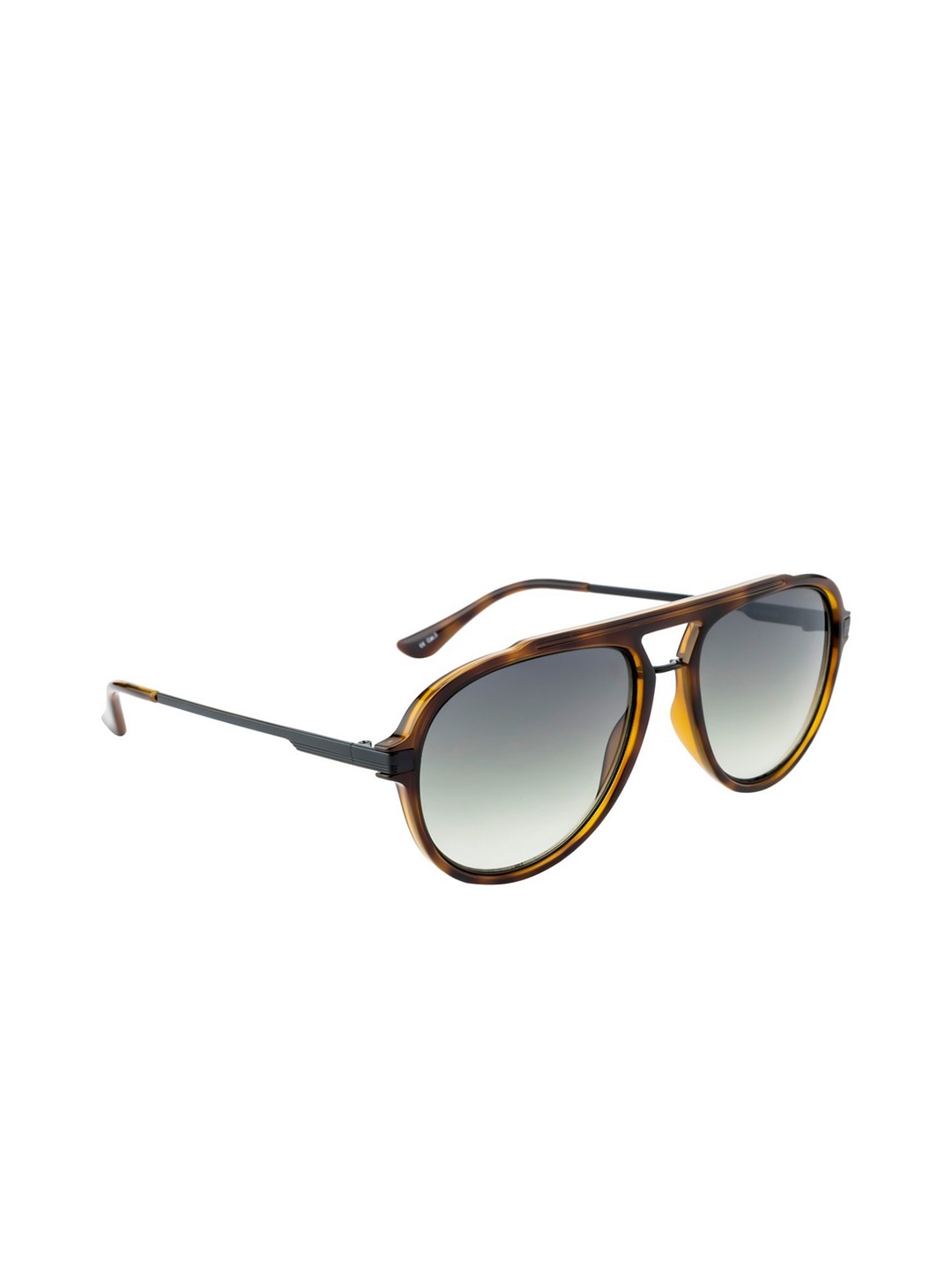 OPIUM Men Oval Sunglasses & UV Protected Lens- OP-10112-C02, Green