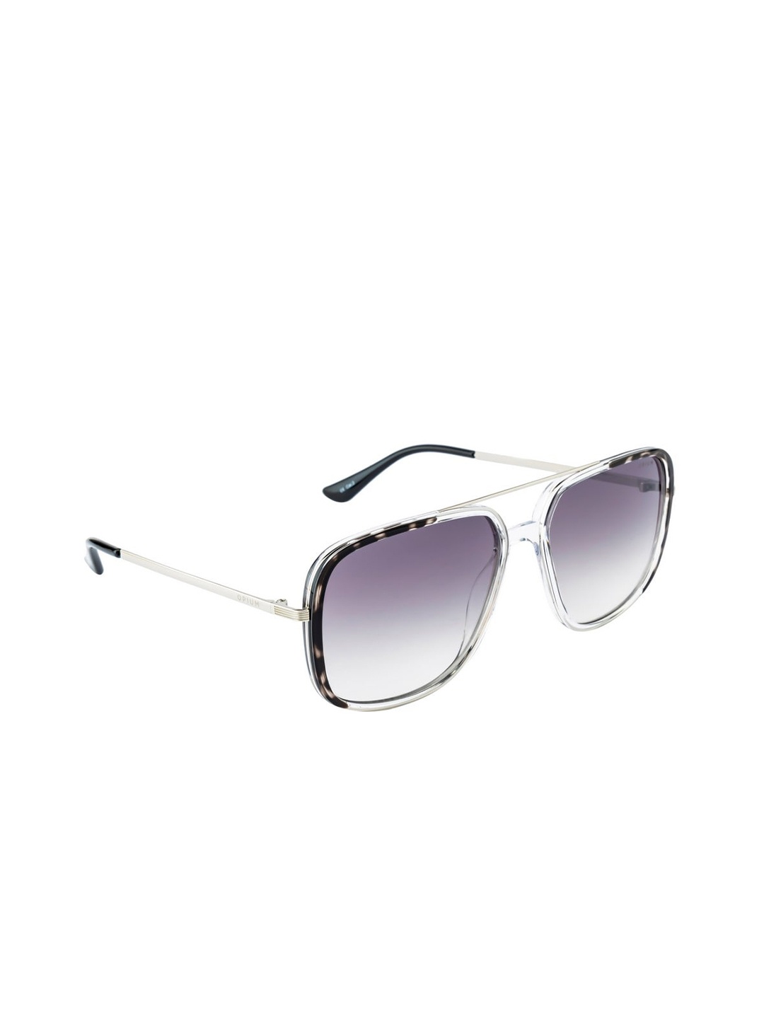 

OPIUM Men Lens & Black Square Sunglasses with UV Protected Lens, Grey