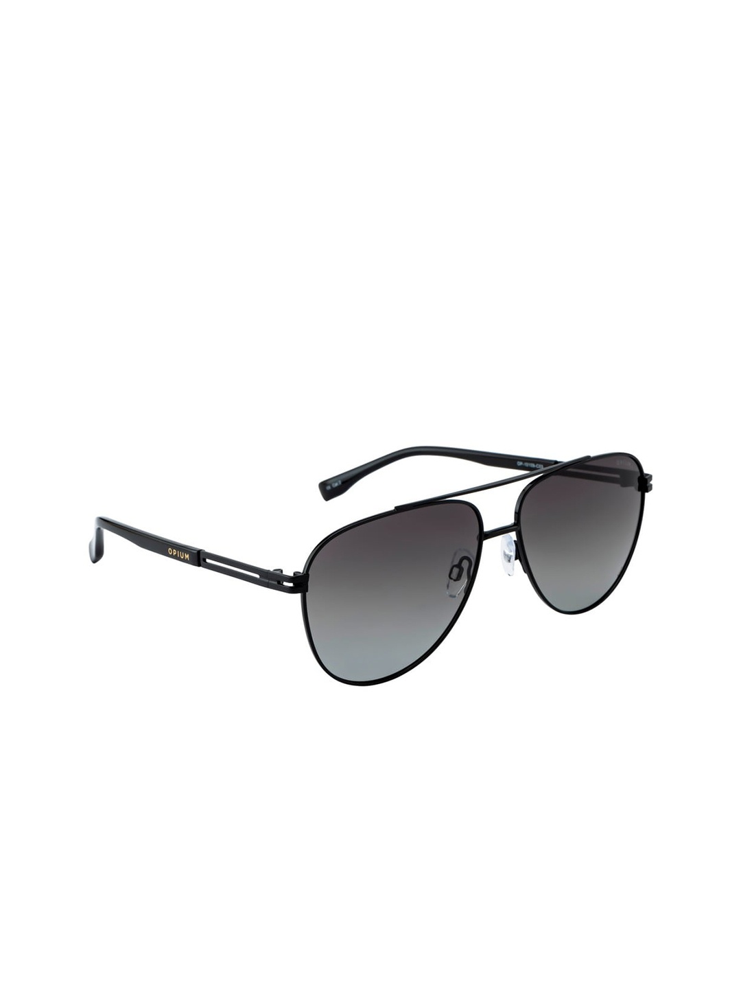 

OPIUM Men Round Sunglasses With Polarised & UV Protected Lens-OP-10109-C03, Black