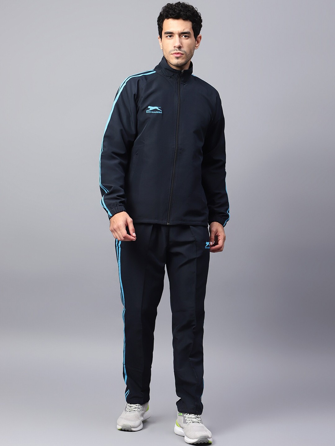 

Shiv Naresh Printed Detail Hooded Tracksuits, Navy blue