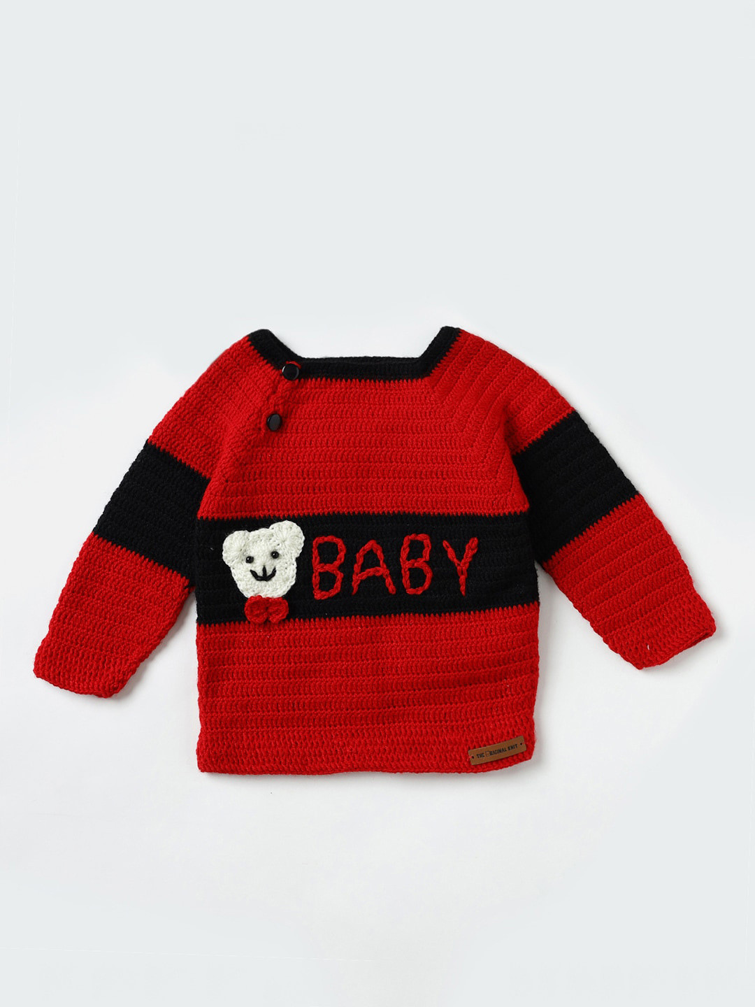 

The Original Knit Kids Embroidered Pullover Sweater, Red