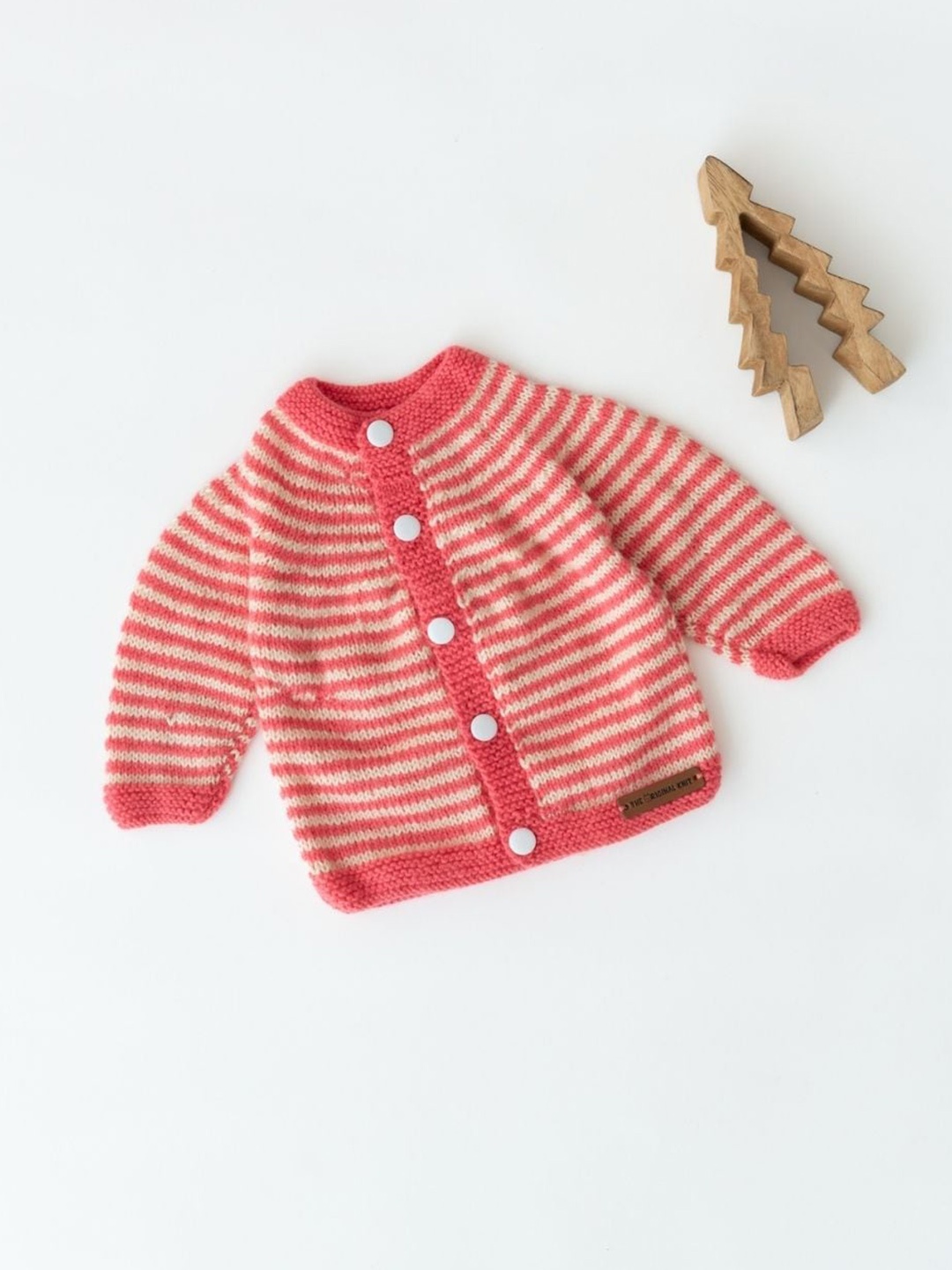 

The Original Knit Infants Striped Cardigan Sweater, Pink