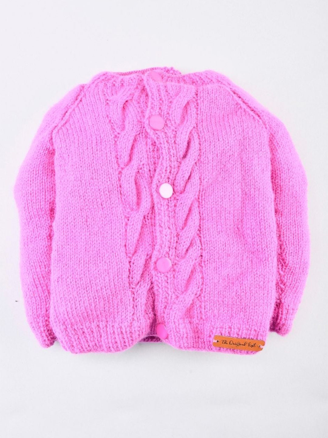 

The Original Knit Kids Cable Knit Cardigan, Purple