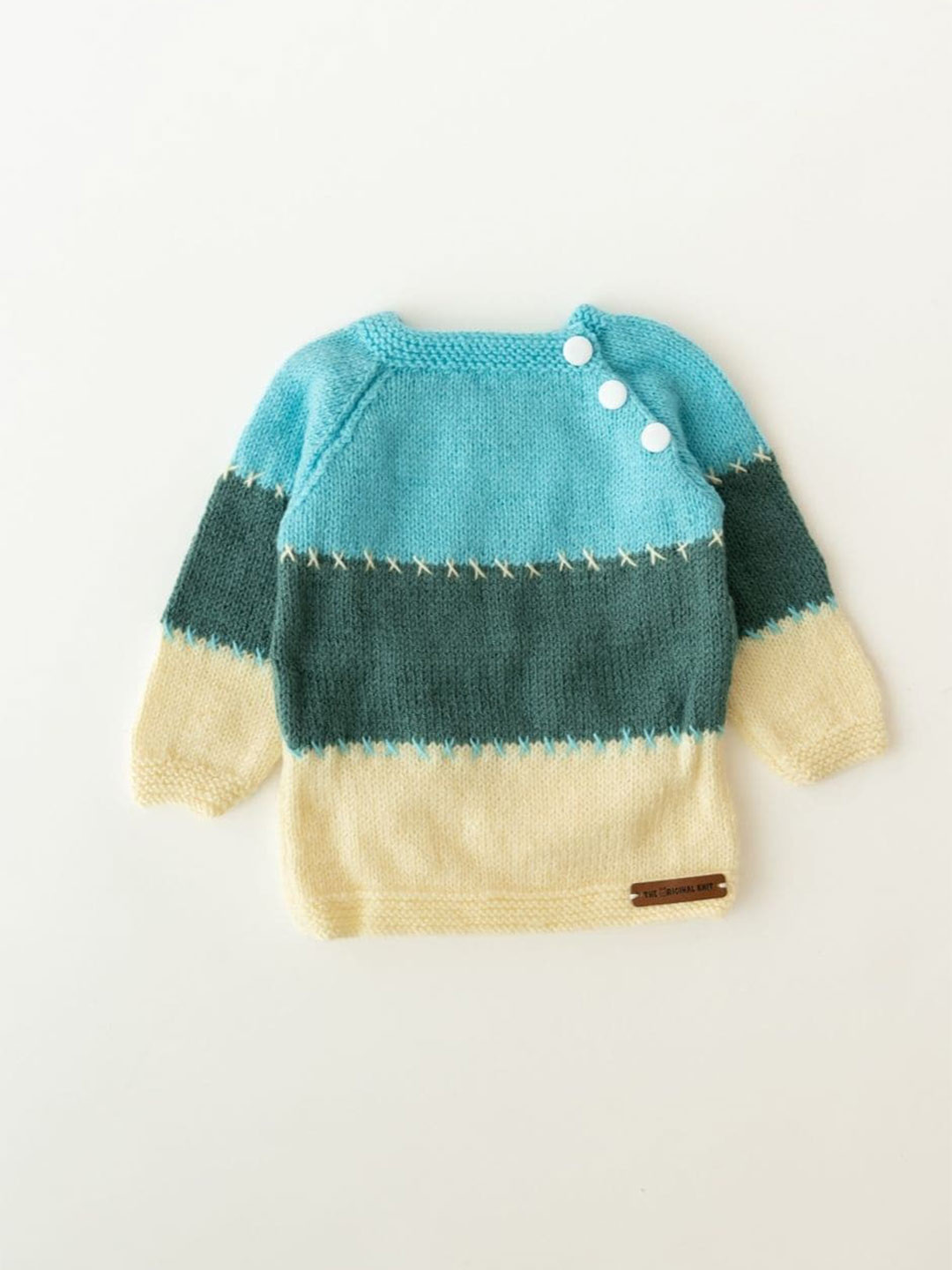 

The Original Knit Kids Colourblocked Pullover Sweater, Blue