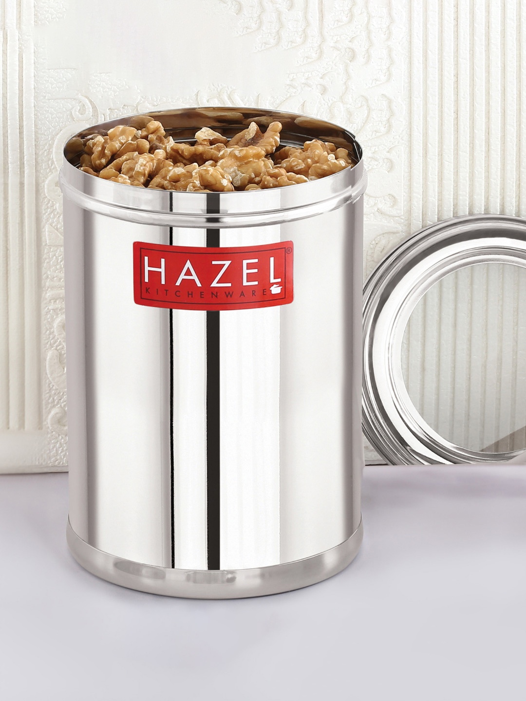 

HAZEL 6 Pcs Stainless Steel Storage Containers With Lid, Silver
