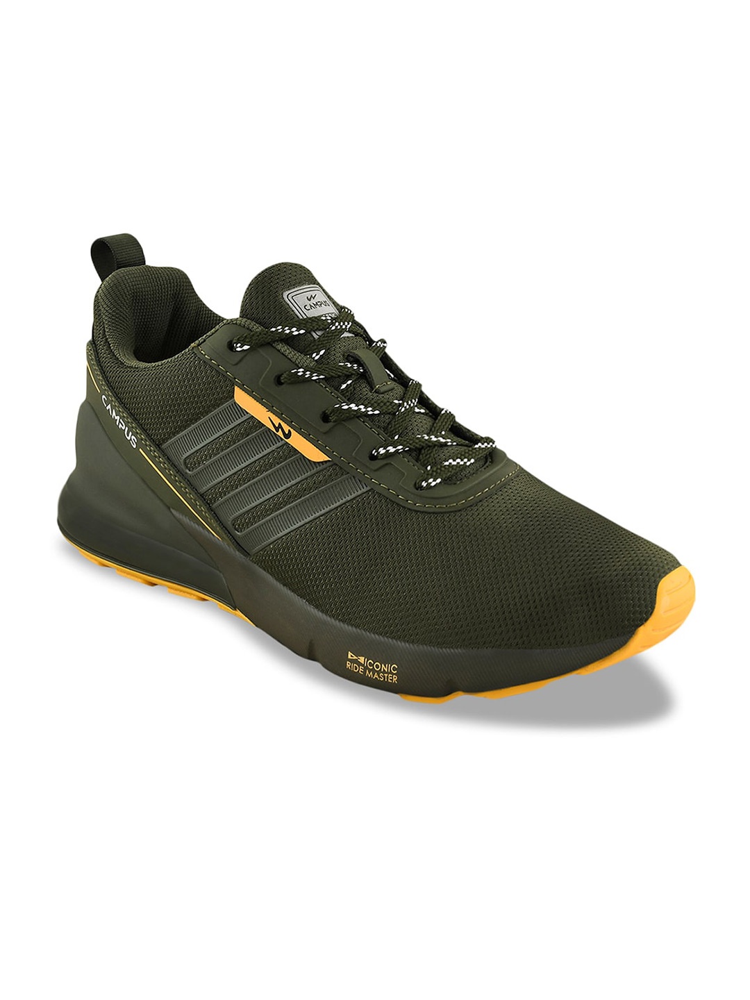 

Campus Men Mesh Running Shoes, Olive